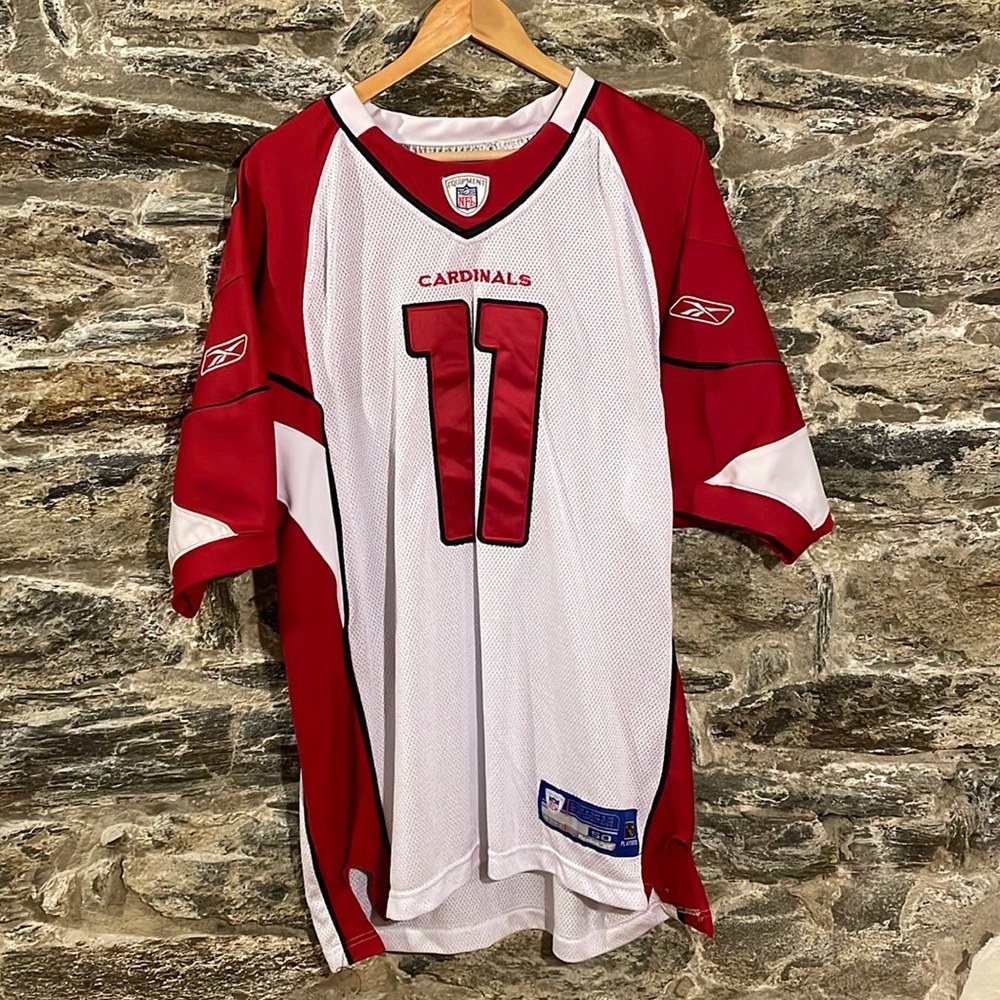 VINTAGE 2000s Arizona Cardinals Reebok Larry Fitzgerald #11 Stitched Jersey - 50